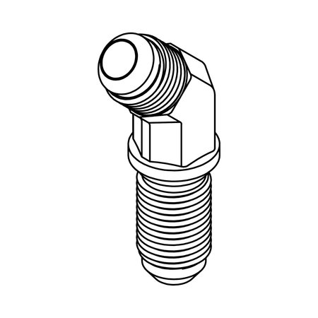 Tompkins Hydraulic Fitting-Steel10MJ BULKHEAD UNION 45 2702-10-10